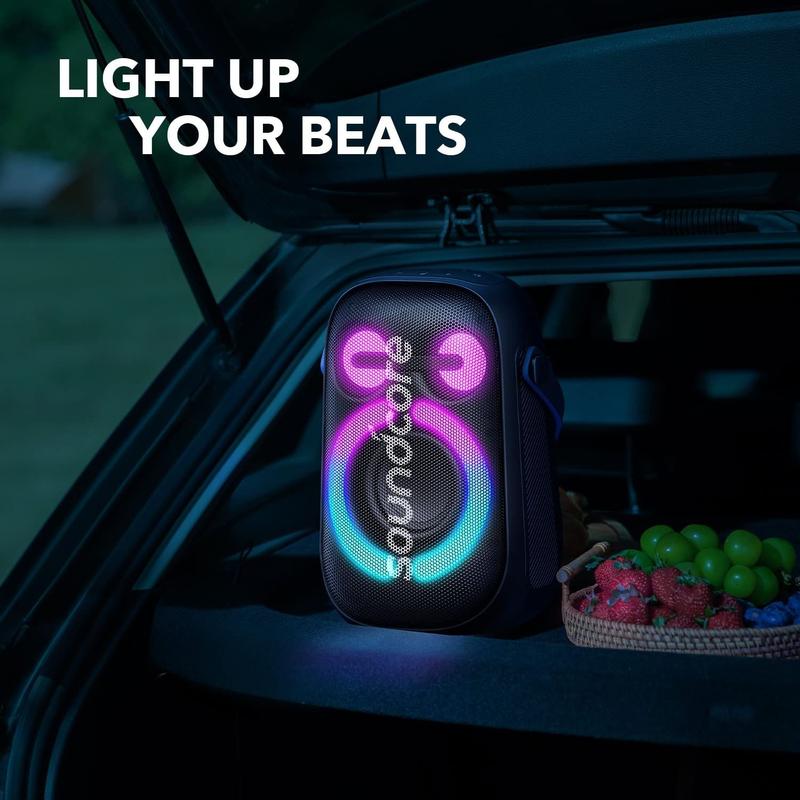 Caixa de Som Portátil Soundcore Anker Rave Neo 2 - 80W de Áudio